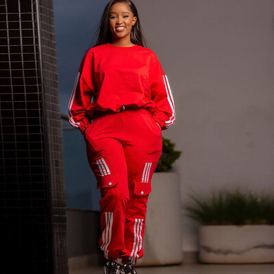 Jesen-zima Ležerni odgovarajući set Seksi ženska dvodijelna trenirka 2023 Streetwear Club Outfit