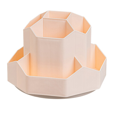 Organizator de papetărie de birou, cutie de depozitare pentru articole de papetărie cu 9 sloturi, cu rotație de 360 de grade, oală drăguță pentru papetărie pentru acasă, birou, școală