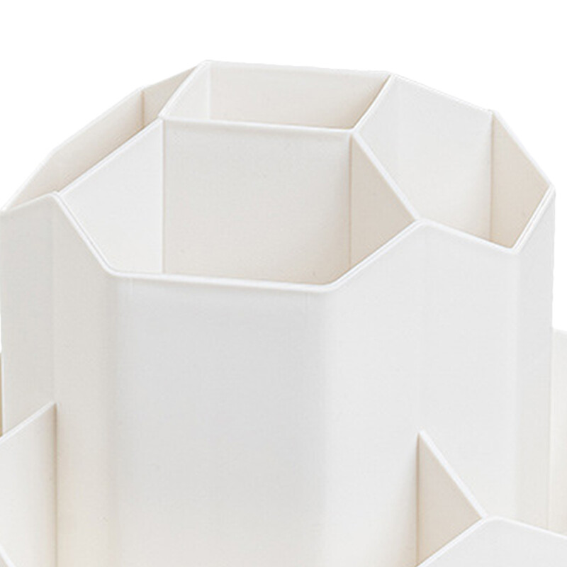 Organizator de papetărie de birou, cutie de depozitare pentru articole de papetărie cu 9 sloturi, cu rotație de 360 de grade, oală drăguță pentru papetărie pentru acasă, birou, școală