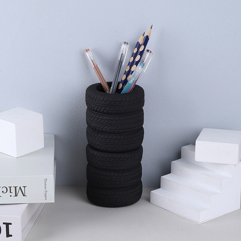 Suport pentru pix pentru anvelope, papetărie, organizator de birou, trusa de creion Porta Lapices, rechizite școlare, accesorii pentru birou, suport pentru creion