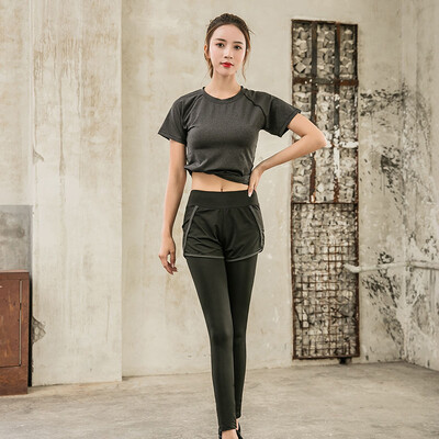 Športová 5-dielna bežecká súprava Dámska športová súprava Jóga legíny Rýchloschnúce jogging Športové oblečenie Cvičenie Posilňovňa Fitness Bežecká tepláková súprava Oblečenie