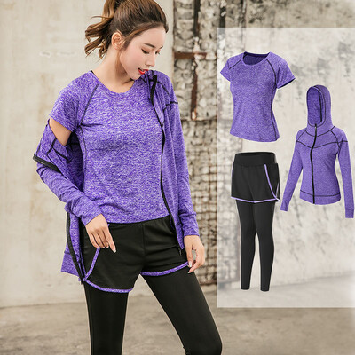 Športová 5-dielna bežecká súprava Dámska športová súprava Jóga legíny Rýchloschnúce jogging Športové oblečenie Cvičenie Posilňovňa Fitness Bežecká tepláková súprava Oblečenie