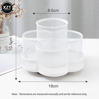 Otthoni iroda Nagy kapacitású művészeti kellékek Helytakarékos 360 fokban forgatható 7 rekeszes ceruzatartó Asztalrendező munkaterület