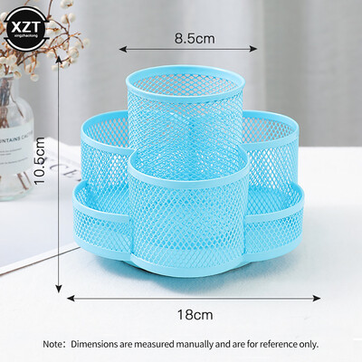 Otthoni iroda Nagy kapacitású művészeti kellékek Helytakarékos 360 fokban forgatható 7 rekeszes ceruzatartó Asztalrendező munkaterület