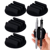 Suport pentru creion din silicon, Suport adeziv pentru pix pentru birou, Clip pentru creion/marker pentru sala de clasă Accesorii pentru birou, rechizite pentru profesori