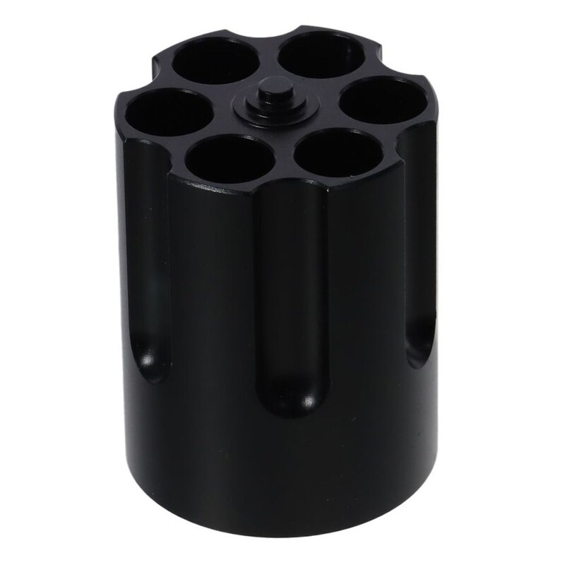 Pistoles cilindra pildspalvas turētāja apdare, neslīdošs revolveris rakstāmgalda pildspalvas turētājs alumīnija zīmuļu turētājs birojs