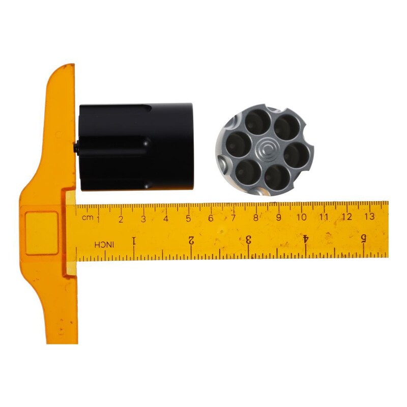 Pistoles cilindra pildspalvas turētāja apdare, neslīdošs revolveris rakstāmgalda pildspalvas turētājs alumīnija zīmuļu turētājs birojs