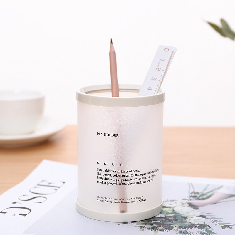 Hengeres levehető asztali tolltartó Szervező Irodai kiegészítők Ceruzatartó tárolótok Doboz Írószer Ajándékok tanárnak