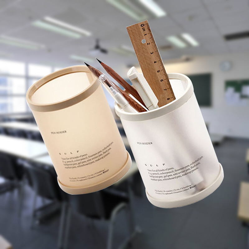 Hengeres levehető asztali tolltartó Szervező Irodai kiegészítők Ceruzatartó tárolótok Doboz Írószer Ajándékok tanárnak