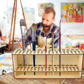 Krāsu otu statīvs pie sienas stiprināms brīvi stāvošs noņemams koka kronšteins darbvirsmas glabāšanas rīku turētājs pildspalvu zīmuļu organizatora plaukti