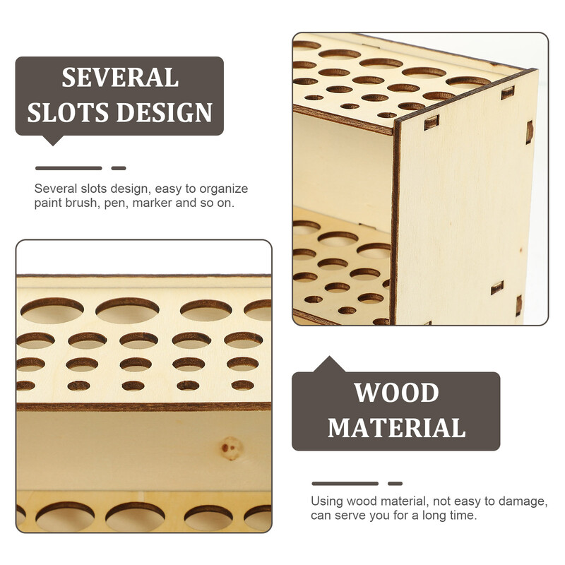 Krāsu otu statīvs pie sienas stiprināms brīvi stāvošs noņemams koka kronšteins darbvirsmas glabāšanas rīku turētājs pildspalvu zīmuļu organizatora plaukti