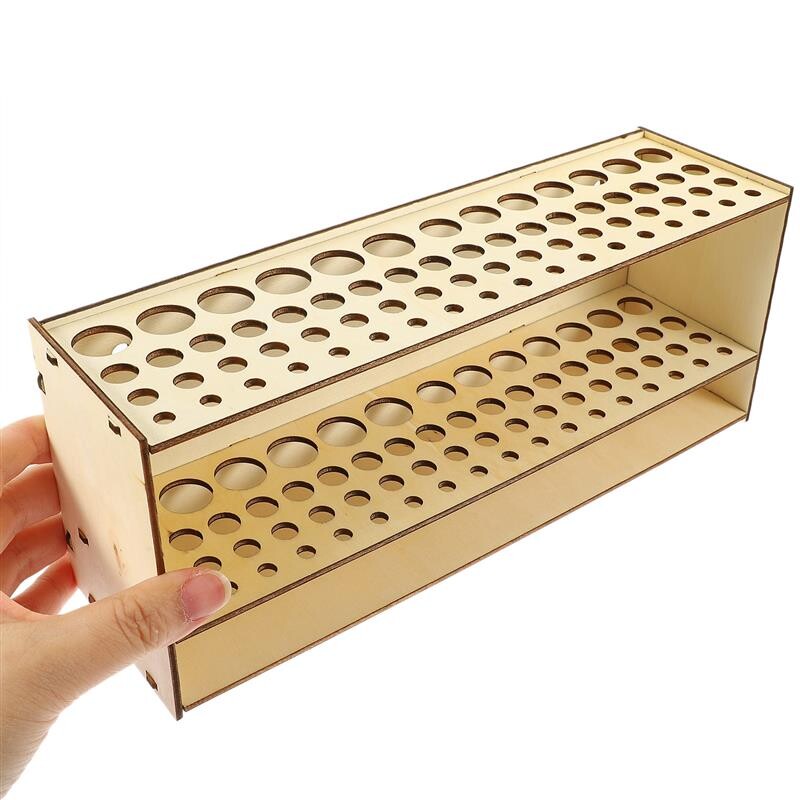 Krāsu otu statīvs pie sienas stiprināms brīvi stāvošs noņemams koka kronšteins darbvirsmas glabāšanas rīku turētājs pildspalvu zīmuļu organizatora plaukti