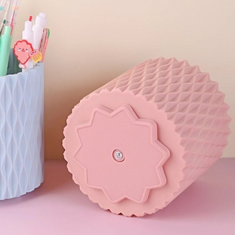 Rotējams daudzfunkcionāls pildspalvu turētājs rakstāmgaldam, 5 spraugas, daudzfunkcionāls galda stacionārs organizators, skaistumkopšanas rīks