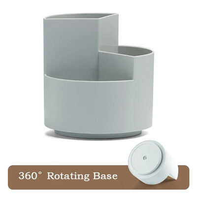 360°-ban forgatható tolltartó, nagy kapacitású asztali ceruzatartó 9 rácsos írószer-szervező iskolai irodai tolltartó