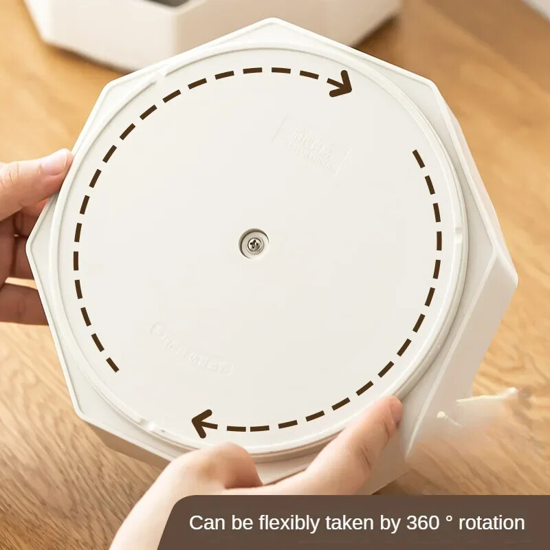 360°-ban forgatható tolltartó, nagy kapacitású asztali ceruzatartó 9 rácsos írószer-szervező iskolai irodai tolltartó