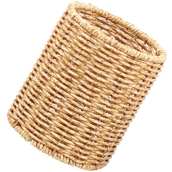 Μολυβοθήκη Rattan Wicker Pen Cup Χειροποίητη θήκη για πινέλο μακιγιάζ Υφαντό βάζο Organizer Gel Δοχείο στυλό Boho