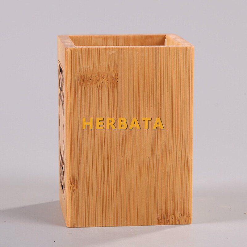 Suport pentru stilou din bambus, creativ, clasic, stil chinezesc, rechizite de birou, tub de depozitare pentru papetărie