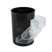 1 gab. pildspalvu turētājs ar 4 grozāmām loka atvilktnēm 4 nodalījumu zīmuļu krūzīšu turētājs galddatora pildspalvu organizators skolas biroja piederumi