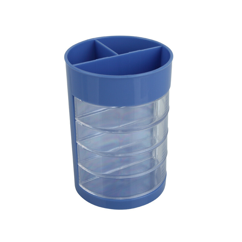 1 gab. pildspalvu turētājs ar 4 grozāmām loka atvilktnēm 4 nodalījumu zīmuļu krūzīšu turētājs galddatora pildspalvu organizators skolas biroja piederumi