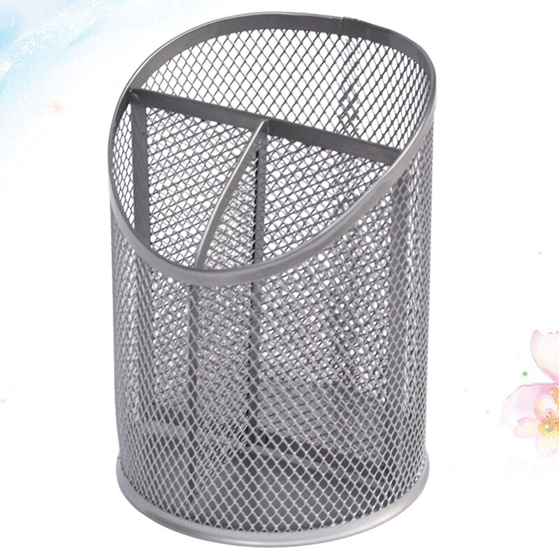 Fekete kreatív ceruzapoharak ferde tolltartó fém ceruzatartó asztali tárolóedény dekorációs asztali rendszerező