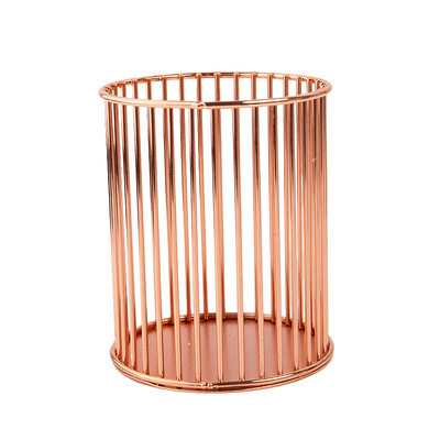 Θήκη επιτραπέζιου στυλό Rose Gold Box Επιτραπέζιο Μολύβι Organizer Διακόσμηση σπιτιού Μακιγιάζ Αποθήκευση γραφείου Σχολική θήκη αποθήκευσης