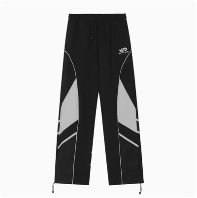 Set 2 piese Hip Hop stil retro american High Street costum sport pentru femei Jacheta de exterior Seturi de pantaloni de trening Set de jachete de trening