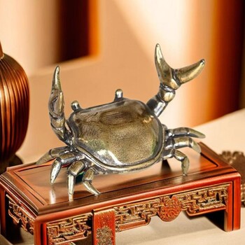 Stand Stand Rack Crab Ornament Κράμα άρσης βαρών Θήκη για στυλό Crab Cute Organizer γραφείου σε σχήμα ζώου για το σχολείο στο σπίτι