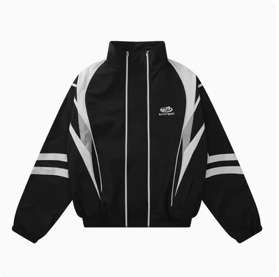 2-dielna súprava Hip Hop American Vintage športový oblek Dámska farebne zodpovedajúca outdoorová bunda Teplákové nohavice Súprava tanečnej teplákovej bundy