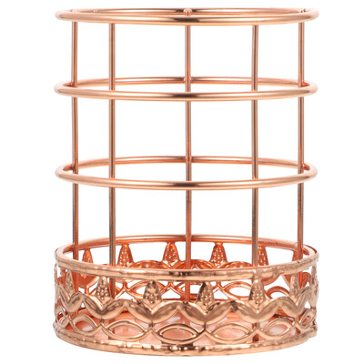 Suport pentru stilou pentru gene Rose Gold Suport de stocare pentru stilouri de birou Rechizite pentru casă Creion din fier forjat