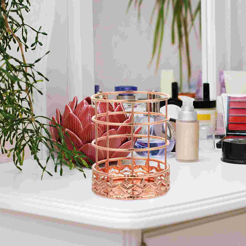 Suport pentru stilou pentru gene Rose Gold Suport de stocare pentru stilouri de birou Rechizite pentru casă Creion din fier forjat