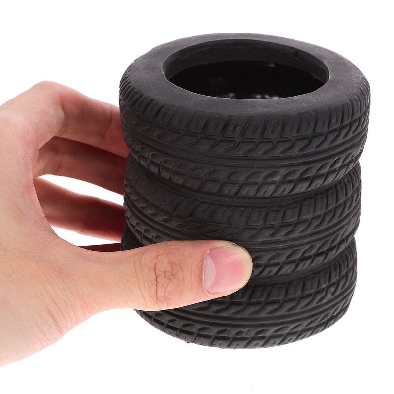 Riepas formas pildspalvas turētājs Automašīnas riepu zīmuļu turētājs, melns kaudzes kancelejas piederumi, rakstāmgalds, bērni, skola, biroja dekors