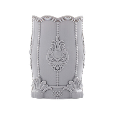 Поставка за молив Органайзер Пластмасова козметична четка за грим Настолен държач за писалка Поставка Кутия за съхранение на бижута Бяла розова химикалка Саксия Канцеларски материали