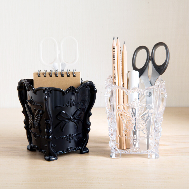 Radoša retro kosmētikas uzglabāšanas kaste darbvirsmas grima otiņa ādas kopšanai ikdienas gružu organizators plastmasas tualetes galdiņa uzglabāšanas kaste