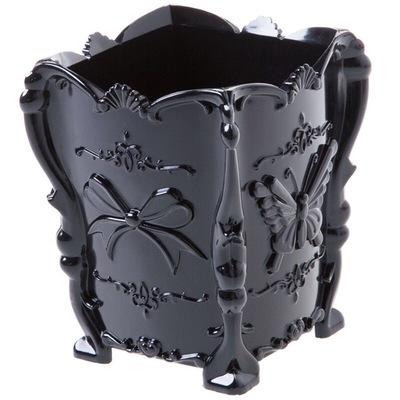 Radoša retro kosmētikas uzglabāšanas kaste darbvirsmas grima otiņa ādas kopšanai ikdienas gružu organizators plastmasas tualetes galdiņa uzglabāšanas kaste