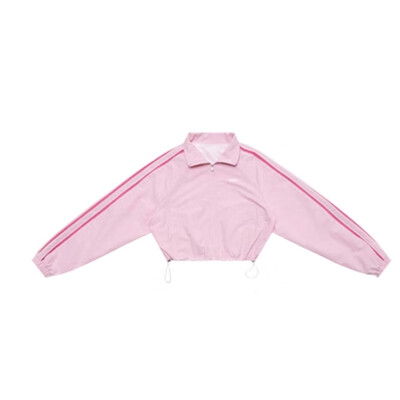 2-dielna súprava Hip Hop Double Striped Sports Suit Dámska krátka outdoorová bunda Tepláky Súprava Tanečná tepláková súprava Crop Top Bunda Set