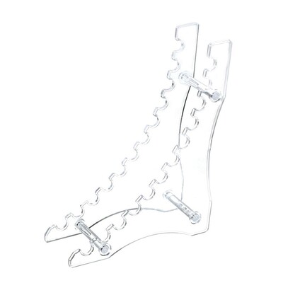 Akrila pildspalvu turētāja displeja statīvs caurspīdīgs melns displeja statīvs ar 6/12 spraugām grima otu statīvs lodīšu pildspalvu organizators bērniem dāvana