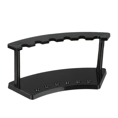 Akrila pildspalvu turētāja displeja statīvs caurspīdīgs melns displeja statīvs ar 6/12 spraugām grima otu statīvs lodīšu pildspalvu organizators bērniem dāvana