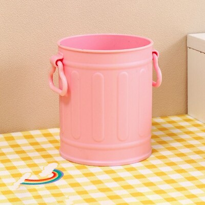 Suport stilou drăguț, portabil, simplu, din plastic, cutie de depozitare pentru pensule de machiaj, de capacitate mare, găleată reutilizabilă pentru stilou Student