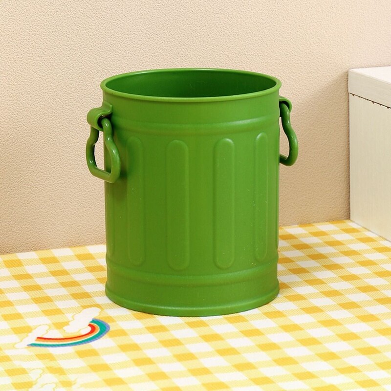 Suport stilou drăguț, portabil, simplu, din plastic, cutie de depozitare pentru pensule de machiaj, de capacitate mare, găleată reutilizabilă pentru stilou Student