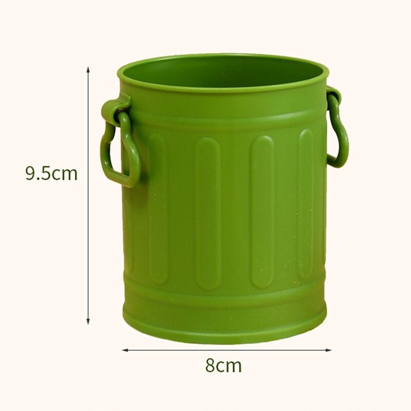 Suport stilou drăguț, portabil, simplu, din plastic, cutie de depozitare pentru pensule de machiaj, de capacitate mare, găleată reutilizabilă pentru stilou Student