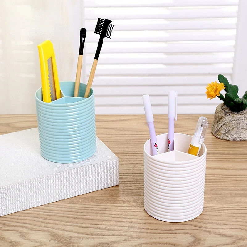 Suport stilou Organizator de birou Papetărie drăguță 2021 pentru rechizite școlare Accesorii de birou de birou Suport creion de machiaj Suport perie