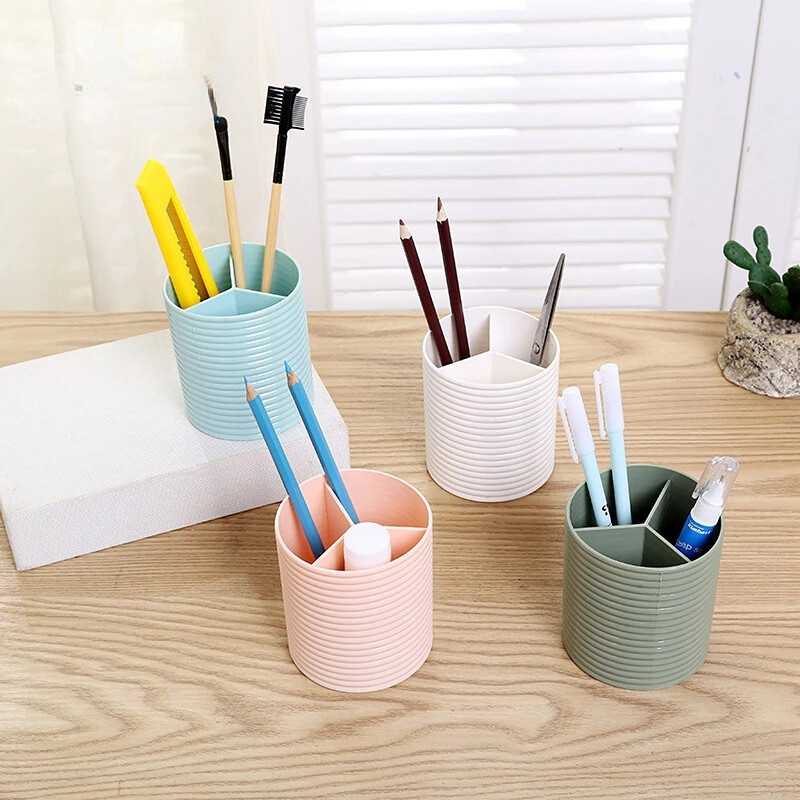Suport stilou Organizator de birou Papetărie drăguță 2021 pentru rechizite școlare Accesorii de birou de birou Suport creion de machiaj Suport perie