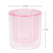 Suport rotativ pentru stilouri cu cusături acrilice Kawaii, cutie de depozitare pentru papetărie, masă din acril, cutie de depozitare pentru dormitor, papetărie școlară