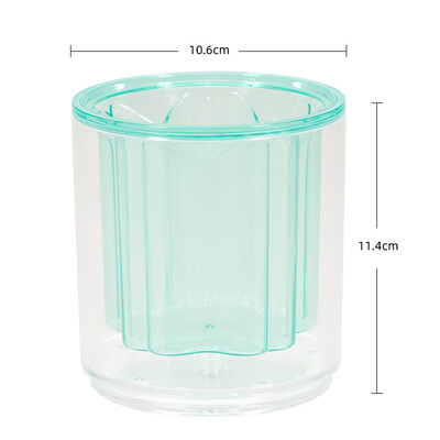 Suport rotativ pentru stilouri cu cusături acrilice Kawaii, cutie de depozitare pentru papetărie, masă din acril, cutie de depozitare pentru dormitor, papetărie școlară