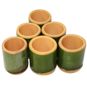 Natural Bamboo Cup Διακόσμηση σπιτιού Κλειδιά Στυλό Αποθήκευση Δημιουργικές χειροποίητες χειροτεχνίες