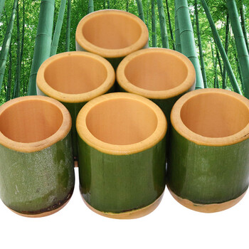 Natural Bamboo Cup Διακόσμηση σπιτιού Κλειδιά Στυλό Αποθήκευση Δημιουργικές χειροποίητες χειροτεχνίες