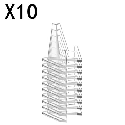 1-30 gab. dzidra akrila monētu displeja statīva turētāji, mazi molbertu plaukti, tirdzniecības karšu turētāja atbalsts Kpop Idol karšu organizatoram