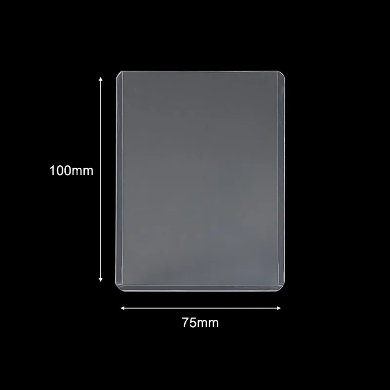 1-25 бр. 3"x4" твърди пластмасови ръкави за карти Водоустойчив държач за колекционерска карта Протектори, покритие за разменни карти Спортна бейзболна карта