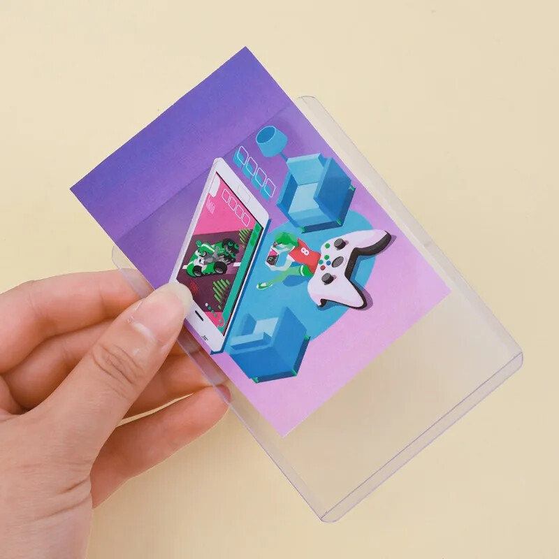 1-25 бр. 3"x4" твърди пластмасови ръкави за карти Водоустойчив държач за колекционерска карта Протектори, покритие за разменни карти Спортна бейзболна карта