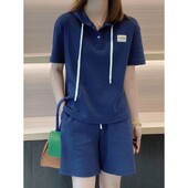 4XL puuvillane suvine naiste spordirõivad spordidress Korea stiilis kapuuts dressipluus + lühikesed püksid Running Jogger Fitness jõusaali treeningu vabaaja komplekt